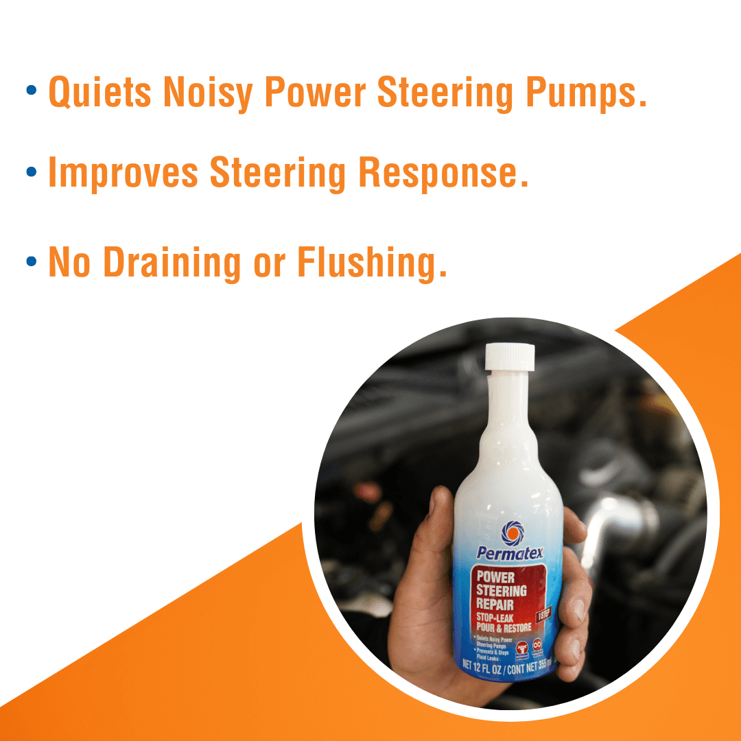 (12 pack) Permatex 30303 Power Steering - Stop Leak, Effectively Stops Power Steering System Leaks While Revitalizing Seals and O-Rings, 12 oz