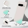thumbnail image 2 of SHILIU-Case Compatible with Google Pixel 8 Pro, Silky-Soft Touch Full-Body Protective Phone Silicone Case, Shockproof Cover with Microfiber Lining, White, 2 of 4