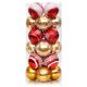 thumbnail image 1 of Moyic 24 piezas bolas de Navidad atmósferas de vacaciones decoración colgante reutilizable interior jardín dormitorio colgante fotografía Kits de decoración para fiestas oro rojo, 1 of 6