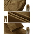 thumbnail image 6 of Matchstick Men's Cotton Slim Fit Stretch Casual Chino Pants for Work Jogger Training, 6 of 7