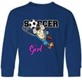 thumbnail image 3 of Inktastic Soccer Girl Goalie Long Sleeve Youth T-Shirt, 3 of 5