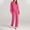 Hot Pink, variant on Frostluinai Womens 2 Piece Sweatsuits Sets Long Sleeve Crewneck Sweatshirts High Waist Drawstring Straight Leg Pants Solid Athletic Tracksuits
