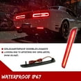 thumbnail image 5 of GTINTHEBOX Smoked Lens Red LED Rear Bumper Reflector Lights for 2015-2022 Dodge Challenger, 5 of 11