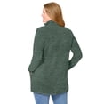 thumbnail image 3 of Woman Within Zip-Front Microfleece Jacket Long Oversized Fleece, 3 of 6