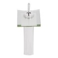 thumbnail image 2 of Topia Single Lever Waterfall Faucet in Chrome with Clear Glass, 2 of 3