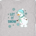 thumbnail image 4 of Inktastic Let It Snow Snowman Boys or Girls Long Sleeve Toddler T-Shirt, 4 of 5