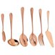 thumbnail image 1 of 6-Piece Serving Flatware Silverware Set, Serving Utensil Set,Include Cake Server, Slotted Serving S, 1 of 5