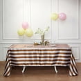 thumbnail image 5 of Efavormart 90"x156" Gold & White Stripe Satin Rectangle Tablecloth Seamless Tablecloth For Wedding Party Event, 5 of 11