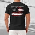 thumbnail image 2 of Ramiter Men's America 250Th Anniversary Printed T-Shirt Patriotic Falg Shirts for Men(Black,XL), 2 of 8
