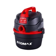 Ecomax 1 Gallon 1.5HP Portable Poly Wet/Dry Vacuum EM18101P-1H