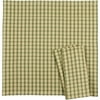 Better Homes and Gardens Napkins in Olive Gingham, Set of 6