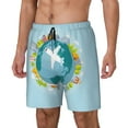 thumbnail image 2 of Daiia Dreaming Travel Mens Swim Trunks Swim Shorts Quick Dry Swim Shorts with Mesh Lining Pockets-Small, 2 of 9