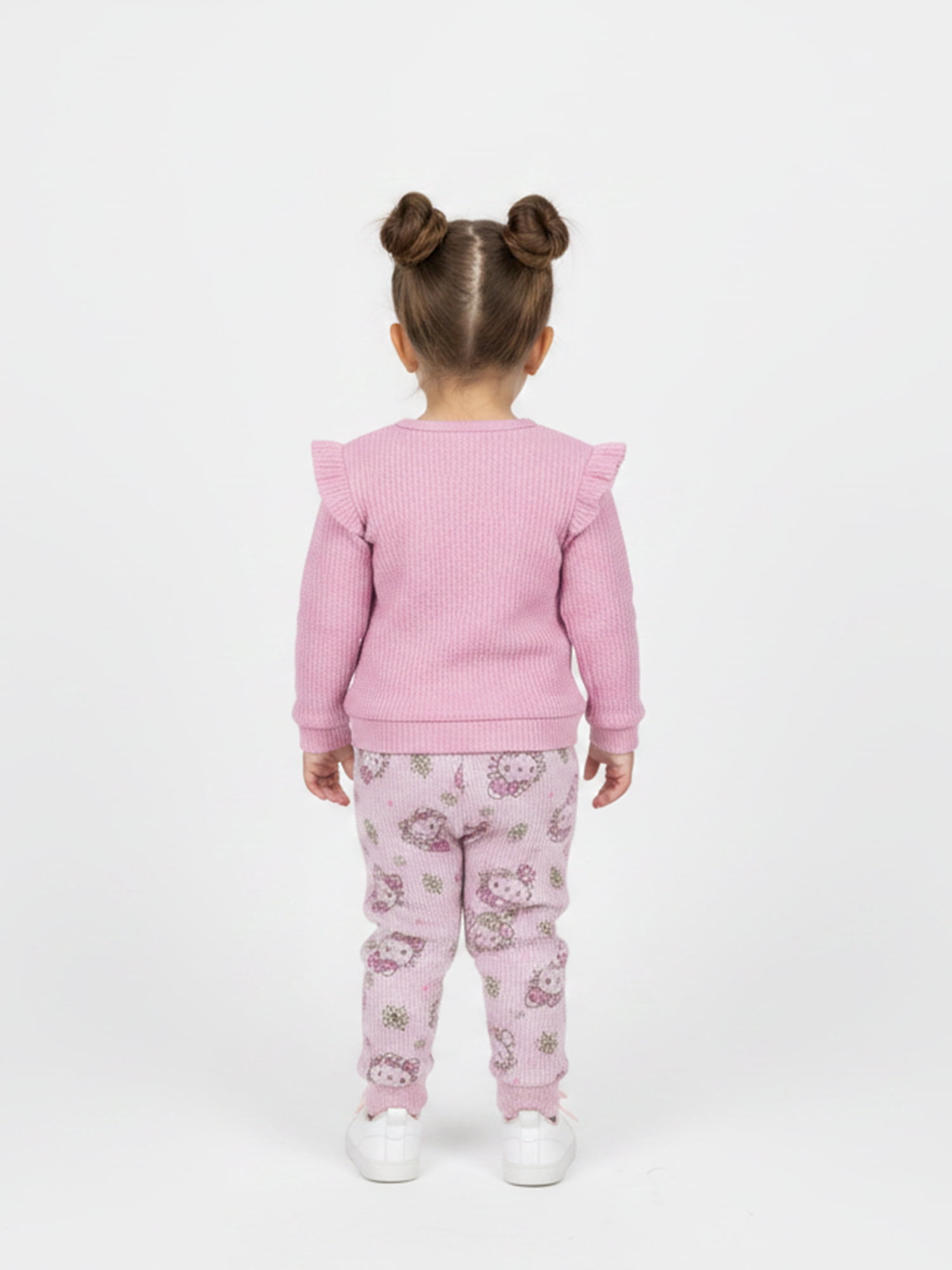 Hello Kitty Baby Girls Waffle Knit Top and Pants Set, 2-Piece, Sizes 0M-24M
