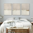 thumbnail image 3 of PixonSign Framed Canvas Print Wall Art Set Gray White Duotone Watercolor Pastel Landscape Abstract Shapes Illustrations Modern Art Geometric Mid-Century Modern Cozy for Bedroom - 24"x36"x3 White, 3 of 5