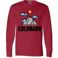 thumbnail image 3 of Inktastic Colorado Mountains and Clouds Long Sleeve T-Shirt, 3 of 5