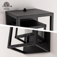 thumbnail image 4 of Lámpara de pared para exteriores Mirrea, 46 cm, impermeable, negro mate, paquete de 2, 4 of 8