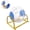 Blue, variant on Hamster Exercise Ball Silent Hamster Wheel Small Animals Transparent Ball for Dwar Rat Relieves Boredom and Increases Activity (4.8 inch, Blue)