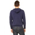 thumbnail image 2 of The Bella + Canvas Unisex Poly-Cotton Fleece Full-Zip Hoodie - NAVY - S, 2 of 2