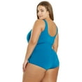 thumbnail image 4 of Sporti Plus Size Moderate Scoop Back One Piece Swimsuit, High Cut, Athletic (Women's Plus), 4 of 9