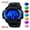 Blue 2, variant on SKMEI 2Pcs Set Digital Watch, Sport Waterproof LED Watch with Alarm Stopwatch for Ages 5-7-10-12, PU Strap