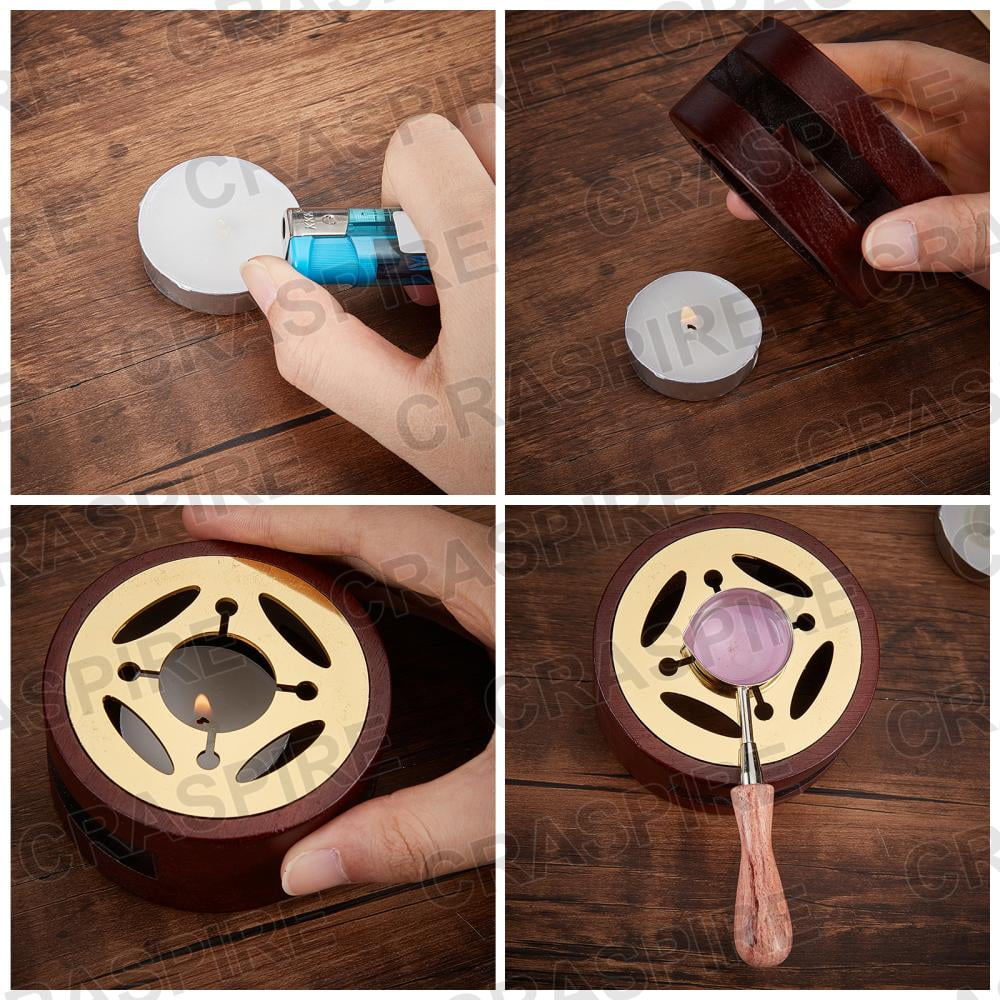 DIY Scrapbook Making Kits Including Sealing Wax Particles Vintage Seal Stamp & Wax Sticks Melting Spoon Paper Envelope Candle Mixed Color 9mm 2 colors 210pcs/color 420pcs