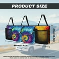 thumbnail image 6 of KUIFORTI Car Trunk Organizer Tie Dye Car Organizers and Storage Fashion Car Interior Accessories Back of Car Seat Organizer, Space-Saving Trunk Storage Organizer with Adjustable Straps, 6 of 6
