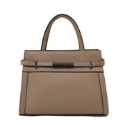 Genuine Cowhide Leather Handbag, Lychee Pattern, Square Shape, Commute & Fashion, Shoulder & Crossbody, Business Style Women's Bag
