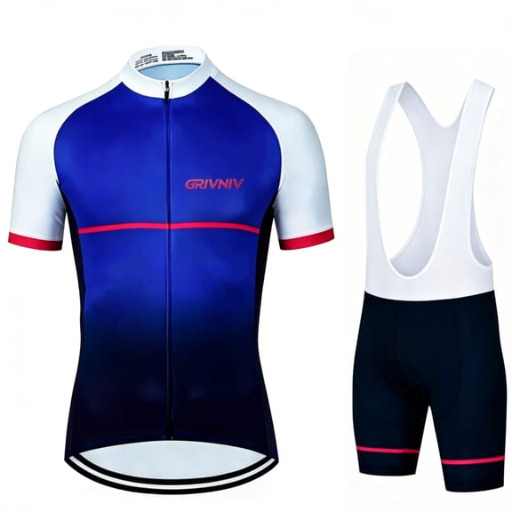 Men's Cycling Jersey Suit Road Bicycle Clothing Cycling Shirt with Bib Pants