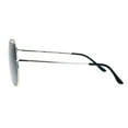 thumbnail image 3 of SA106 Mens Expose Lens Classic Flat Top Metal Aviator Sunglasses Silver Black, 3 of 3