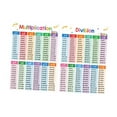 thumbnail image 2 of 2 piezas Carteles de matemáticas educativas para niños Multiplicar la división A3 Matemáticas Profesores Suministros Práctica Tabla educativa Tabla, 2 of 8