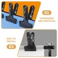 thumbnail image 3 of unbranded 4Ud Abrazaderas Grandes Para En Con Acabado Negro Profesional, 3 of 8