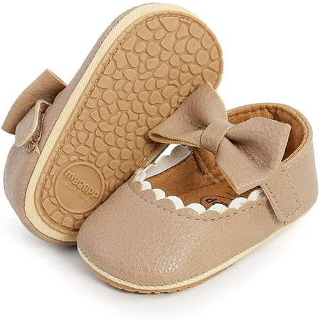 

Infant Baby Girls Mary Jane Flats Non-Slip Rubber Sole Newborn Princess Dress Shoes Toddler First Walkers Sneaker Shoes