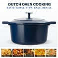 thumbnail image 6 of Gotham Steel 5 Qt Lightweight Ceramic Dutch Oven Pot with Lid, Nonstick Sourdough Dutch Oven for Bread Baking, 10 in 1 Stock Pot Ovens for Pasta, Spaghetti, Bread and More, Pots for Cooking, Navy, 6 of 8