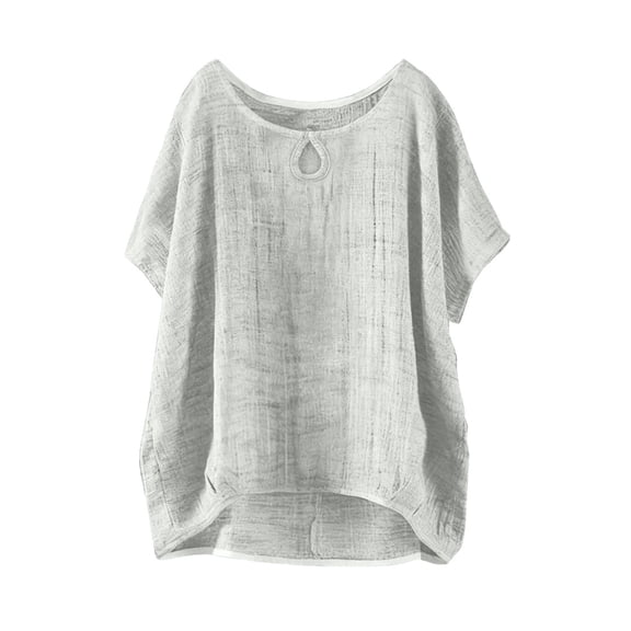 Basic T Shirts for Women Everyday Casual Loose Fit Summer Short Sleeve