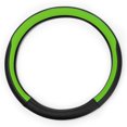 thumbnail image 6 of FH Group Geometric Chic Microfiber Leather Car Steering Wheel Cover Fits 14.5 Green, 6 of 6