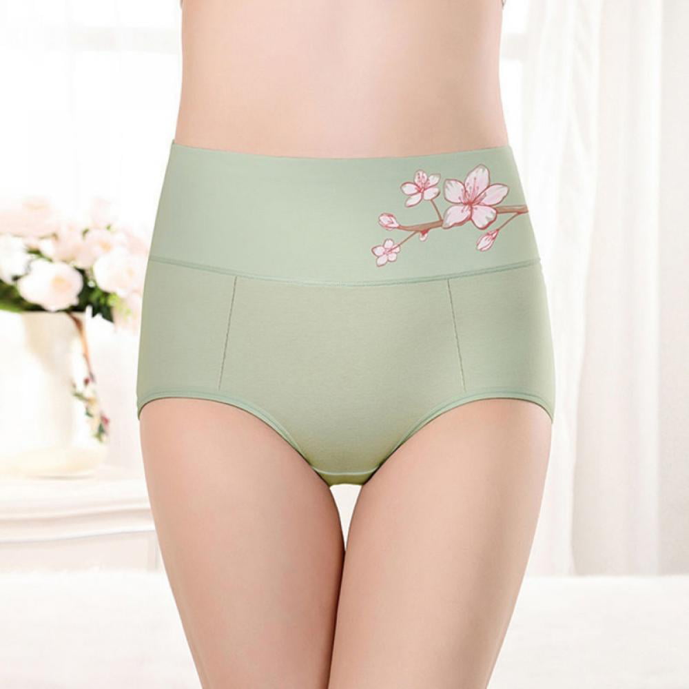 4 Pieces Women Cotton Panties Abdomen High Waist Stretch Brief Soft  Underpants Breathable Ladies Underwear Multipack - AliExpress