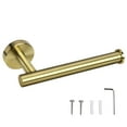 thumbnail image 6 of Uxcell Toilet Paper Holder Stainless Steel Brushed Finish Gold Tone, 6 of 7