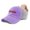 Lavender, variant on Ponytail Cap Women's Baseball Cap Embroidered Georgia Peach State Sun Hat with Ponytail Hole High Pony Hat Cotton Lavender Design Only