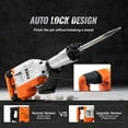 thumbnail image 6 of KFFKFF Demolition Jack Hammer, Electric Jack Hammer of 3500W, 1900 BPM High-Intensity, Comes with 2 Chisels, Gloves, and a 360掳 Rotating Front Handle for Digging and Hole-Breaking Tasks, 6 of 9