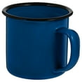 thumbnail image 2 of icolorfuled Blue Enamelware Coffee Mug Camping Vintage Metal Water Cup Tea Tumbler, 2 of 5