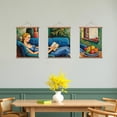 thumbnail image 3 of MAYEERTY Modern Abstract Wall Art Painting, Living Room Decor, Brown Hanging Rod Frame, 23.6"x15.8", 3 of 5