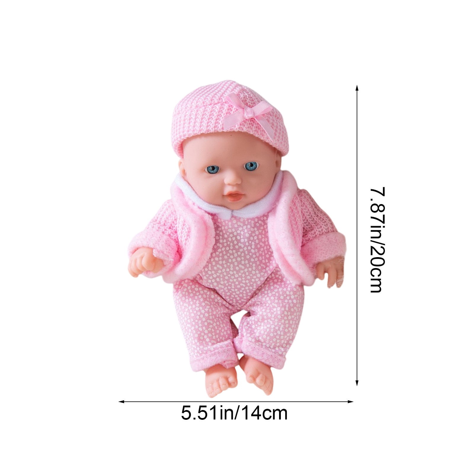 SPOORYYO Reborn Doll, Vinyl Simulation Companion with Realistic Features and Weighted Body for Soothing Comfort