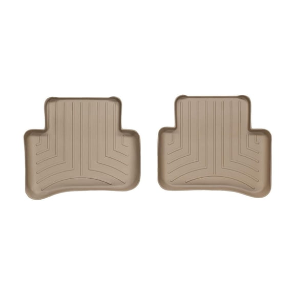 WeatherTech Custom Fit FloorLiners compatible with Mercedes C-Class, C 55 AMG, C 32 AMG - 2nd Row (2-Piece Liner), Tan