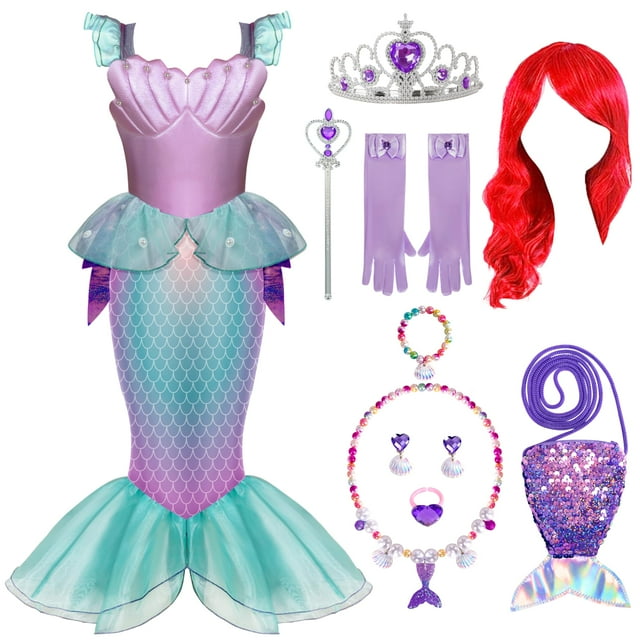 Disfraz de sirena para niña de 4 a 6 años, de Costume Spooktacular Creations