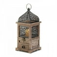 thumbnail image 1 of Large Flip-top Moroccan Wooden Lantern, 1 of 2