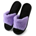 thumbnail image 4 of Aerusi Loulu Fluffy Slide Slip-on Indoor Slippers, 4 of 6