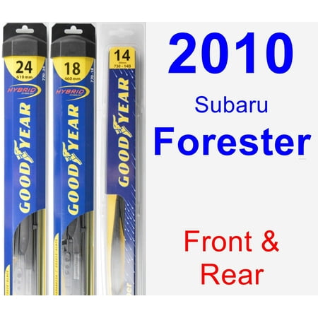 2010 Subaru Forester Wiper Blade Set/Kit (Front & Rear) (3 Blades) - Rear