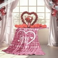 thumbnail image 3 of Valentine's Day Blanket Valentines Gifts for Men I Love You Soft Throw Blanket Anniversary Present for Boyfriend Husband from Girlfriend Wife Valentines Day Blanket for Him, 3 of 5