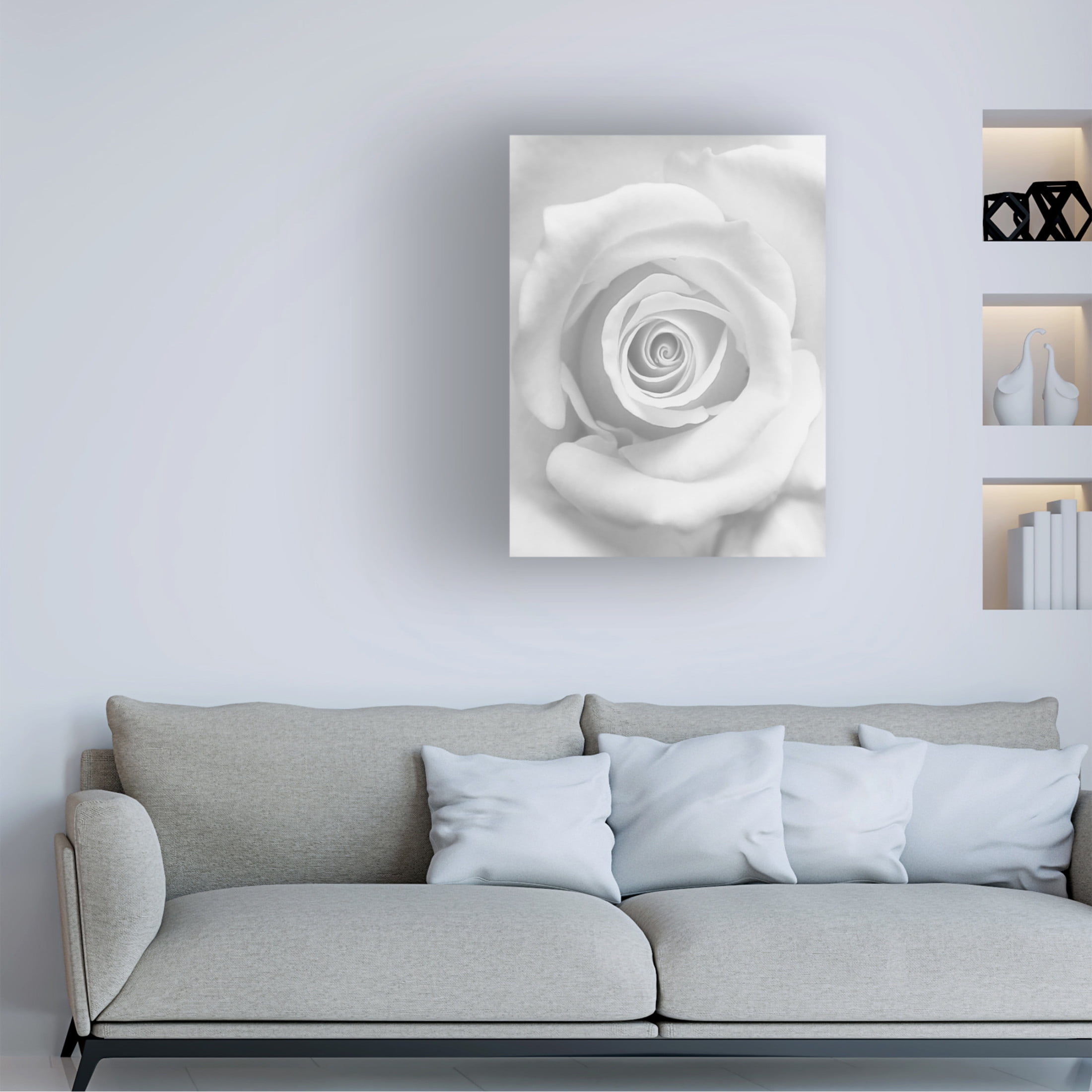 Canvas Wall Art - Kahar Lagaa 'The Rose' Wall Art for Living Room, Bedroom, or Office D?cor by Trademark Fine Art - 24 x 32 Inches