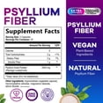 thumbnail image 2 of Psyllium Husk Powder 2000mg Per Serving - Soluble Fiber Supplement for Daily Digestive Health & Regularity Support, Natural Psyllium Powder Caps, Vegan Prebiotic, Non-GMO & Gluten-Free - 60 Capsules, 2 of 9